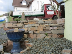 Trockenmauer, Grauwacke Mosel