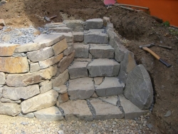 Treppe, bergische Grauwacke