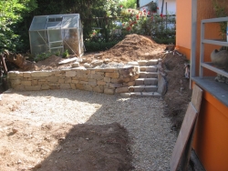 Trockenmauer bergische Grauwacke